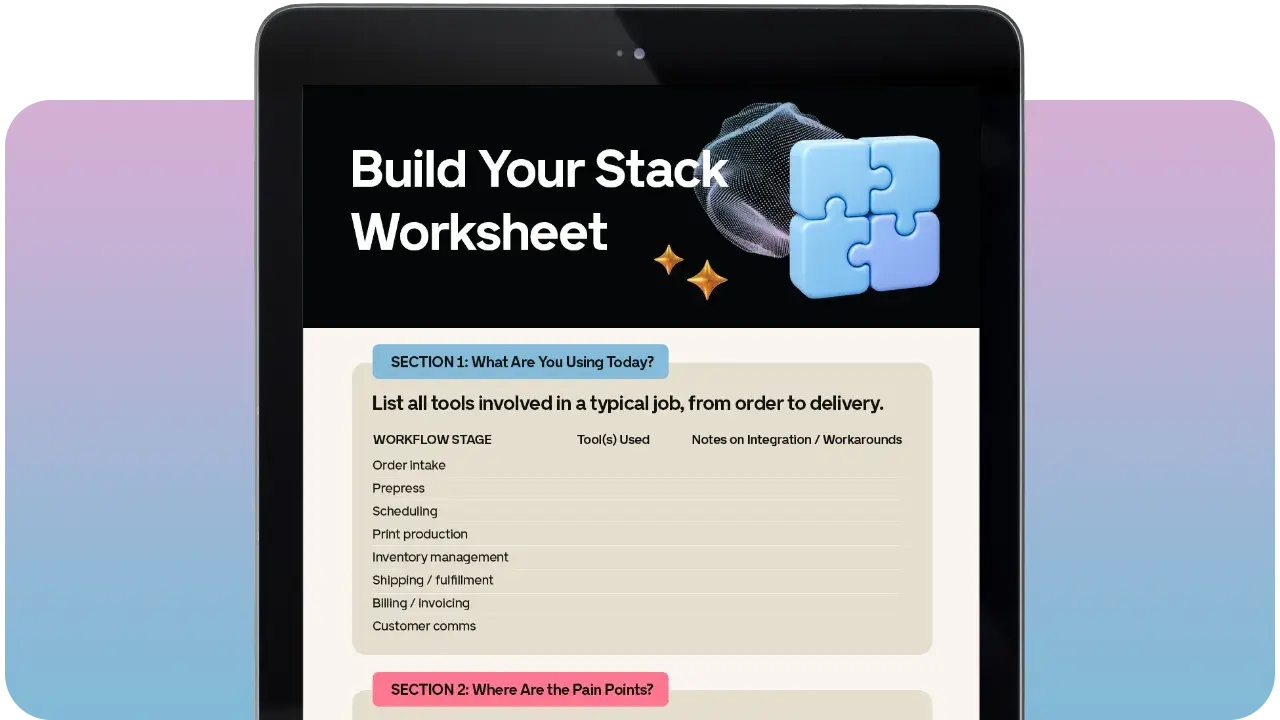 Stack worksheet